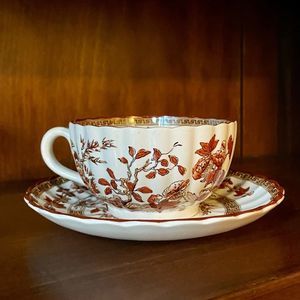 Spode China India Tree Antique Cup and Saucer Set